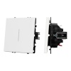 Механизм выключателя одноклавишный непроходной LED SWT-NOBE-MK01-SFPL-L-WH (230V, 10A) (Arlight, Бел