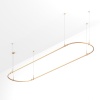 Основание ART-APRIORI-OVAL-HANG-4000x1000 (GD) (Arlight, IP20 Металл, 3 года)