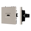 Механизм HDMI розетки SCT-NOBE-MHD1-SFPL-CA (Arlight, Кашемир)