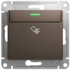 Выключатель В Рамку Карточный Шоколад IP20 10А 250В GLOSSA SE
