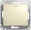 Переключатель В Рамку Одноклавишный С Подсветкой Молочный IP20 10А 250В GLOSSA SE