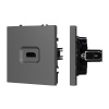 Механизм HDMI розетки SCT-NOBE-MHD1-SFPL-GR (Arlight, Серый базальт)
