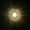 Светильник Точечный ДекорСтекло MR16+LED 1х50Вт GU5.3  Коричневый D95х25мм  IP20 D1014L LBT
