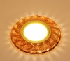 Светильник Точечный ДекорСтекло MR16+LED 1х50Вт GU5.3  Розовый 95х95х25мм  IP20 K1102L LBT