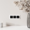 Розетка В Рамку  Одинарная С Заземлением+Шторки+USB-A+USB-C Черный акрил IP20 16А 250В Универ Werkel