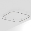 Основание ART-APRIORI-QUADRAT-SOFT-ROD-400-3500x3500 (BK) (Arlight, IP20 Металл, 3 года)