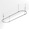 Основание ART-APRIORI-OVAL-ROD-800-4000x1000 (BK) (Arlight, IP20 Металл, 3 года)