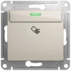 Выключатель В Рамку Карточный Молочный IP20 10А 250В GLOSSA SE