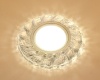 Светильник Точечный ДекорСтекло MR16+LED 1х50Вт GU5.3  Прозрачный D95х25мм  IP20 K1102L LBT