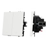 Механизм выключателя управления шторами SWT-NOBE-MKR2-SFPL-WH (230V, 10A) (Arlight, Белый кварц)