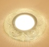 Светильник Точечный ДекорСтекло MR16+LED 1х50Вт GU5.3  Прозрачный 95х95х25мм  IP20 K1115L LBT