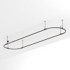 Основание ART-APRIORI-OVAL-ROD-400-4000x1000 (BK) (Arlight, IP20 Металл, 3 года)
