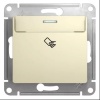 Выключатель В Рамку Карточный Бежевый IP20 10А 250В GLOSSA SE